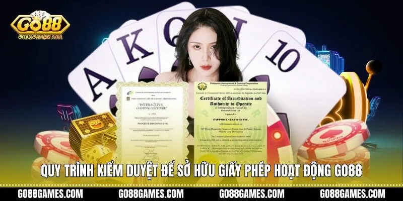 Quy trình kiểm duyệt để sở hữu giấy phép hoạt động Go88